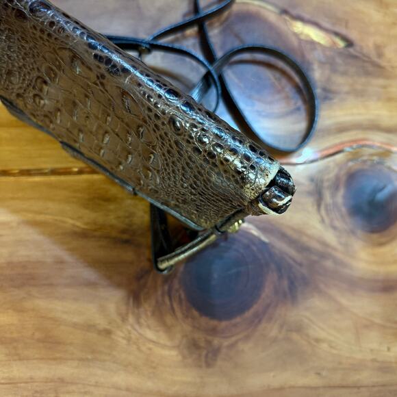 Brahmin Mojito Leather Bag Small Crossbody Crocodile Brown Pecan Melbourne PP7 - Picture 5 of 7